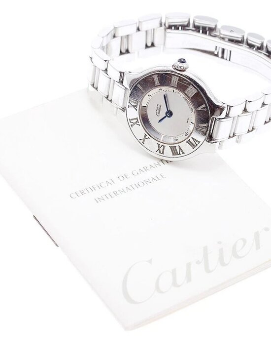 CARTIER Must21 Vantian W10109T2 Silver Dial Quartz Ladies Watch_936194